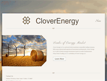 Tablet Screenshot of clover-energy.com
